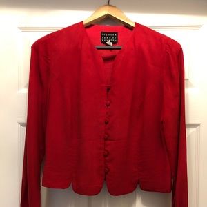 Red Professional Blouse